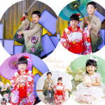 【生駒市】5歳男の子＆3歳女の子の七五三！おしゃれなきょうだい・家族写真からドレス撮影